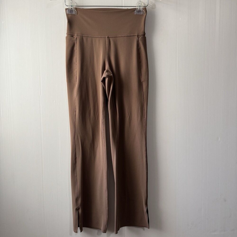 ATHLETA Transcend Stash Straight Leg Pants Sz M Brown
